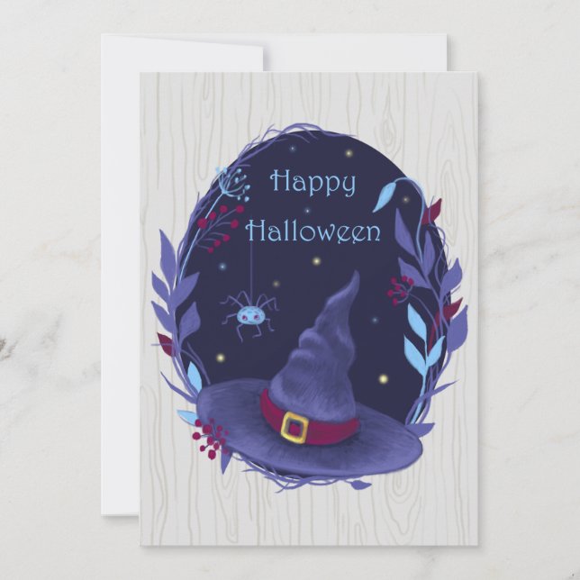 Halloween Witch Hat Wreath (Front)