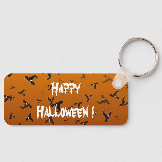 Halloween Witch Hats Key Ring (Front)
