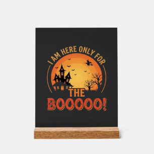 Halloween Witch Haunted House Boo Design_1 Acrylic Sign