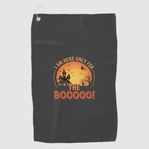 Halloween Witch Haunted House Boo Design_1 Golf Towel