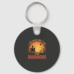 Halloween Witch Haunted House Boo Design_1 Key Ring