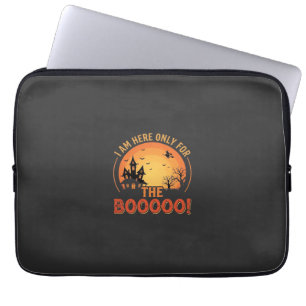 Halloween Witch Haunted House Boo Design_1 Laptop Sleeve