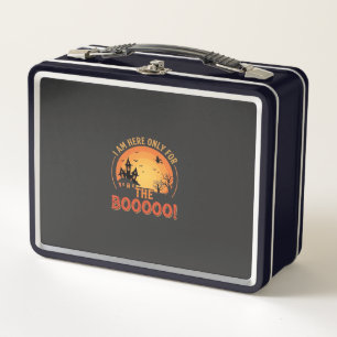 Halloween Witch Haunted House Boo Design_1 Metal Lunch Box