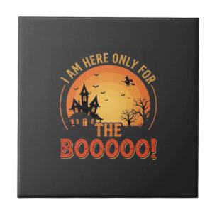 Halloween Witch Haunted House Boo Design_1 Tile