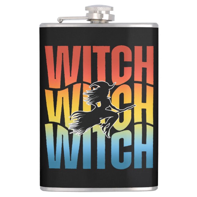 HALLOWEEN WITCH HIP FLASK (Front)