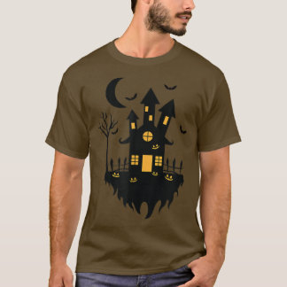 Halloween witch House at Night T-Shirt