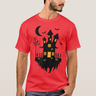 Halloween witch House at Night  T-Shirt