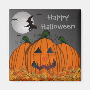 Halloween Witch in Flight Magnet