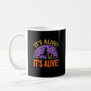 Halloween Witch Jack O Lantern It's Alive Coffee Mug