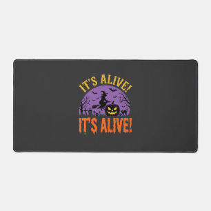 Halloween Witch Jack O Lantern It's Alive Desk Mat