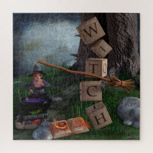 Halloween Witch Jigsaw Puzzle
