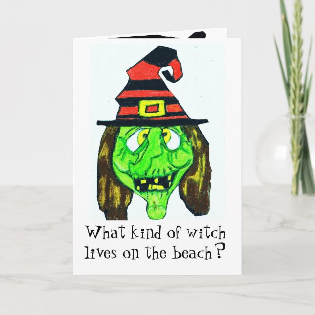 HALLOWEEN WITCH JOKE card (Front)