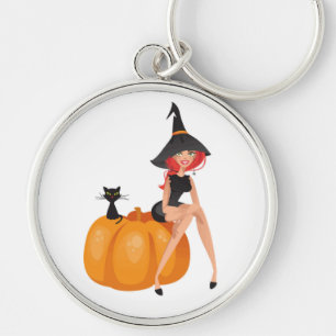 HALLOWEEN WITCH KEY RING