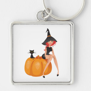 HALLOWEEN WITCH KEY RING