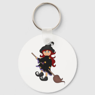 Halloween witch key ring