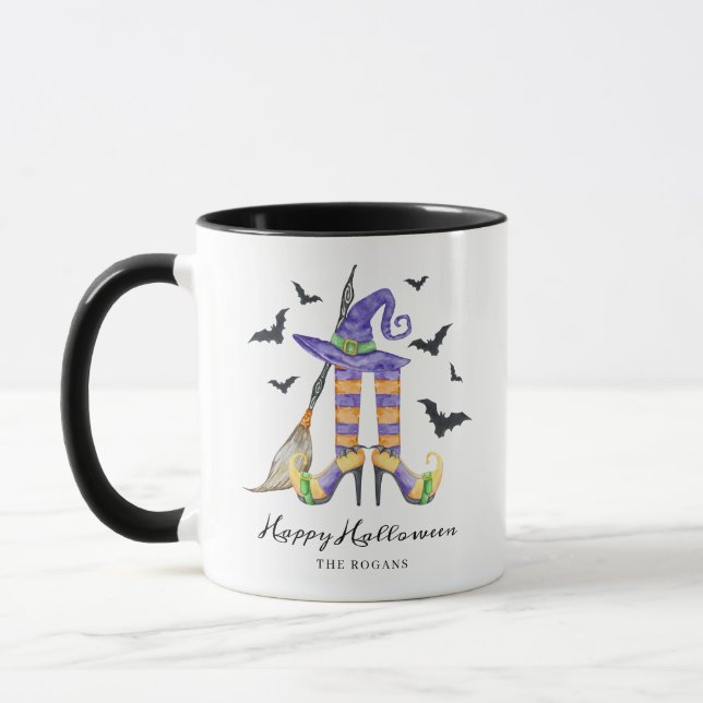Halloween Witch Legs and Hat Mug (Left)