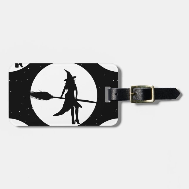 halloween witch luggage tag (Front Horizontal)