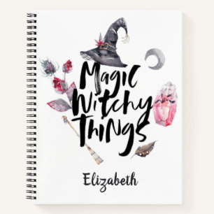 Halloween Witch Magic Witchy Things Notebook