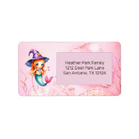 Halloween Witch Mermaid Pink