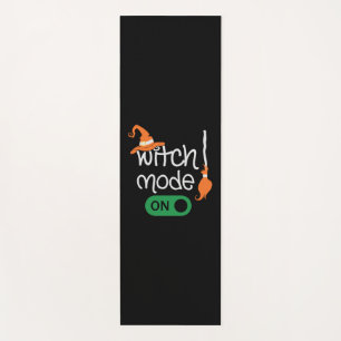 Halloween Witch Mode On Yoga Mat