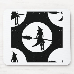halloween witch mouse mat