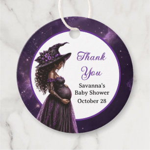 Halloween Witch Mum Baby Shower Favour Tags