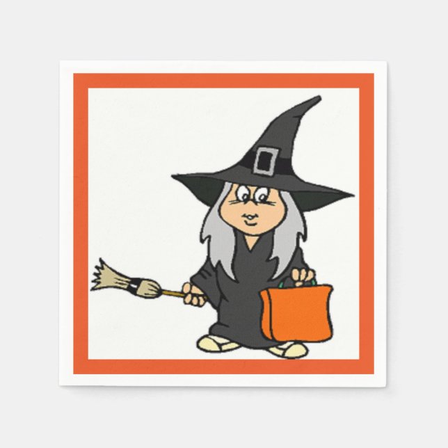 HALLOWEEN WITCH NAPKIN (Front)