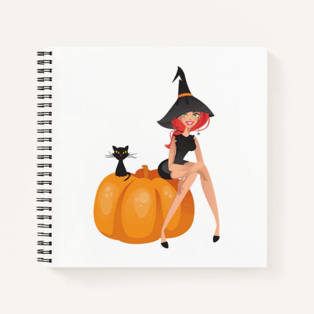 HALLOWEEN WITCH NOTEBOOK (Front)