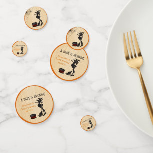 Halloween Witch October Baby Shower  Confetti