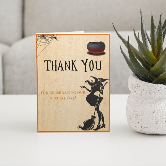 Halloween Witch October Baby Shower Thank you (Creator Uploaded)