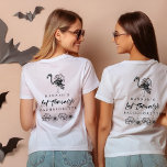 Halloween Witch of Honor Bachelorette T-shirt<br><div class="desc">This witch of honor bachelorette party t-shirt features a spooky Halloween design with complimenting rainbow script font. This is the perfect compliment to a Halloween witch-themed bachelorette party,  see the shop for matching witch bachelorette items and supreme witch t-shirts.</div>