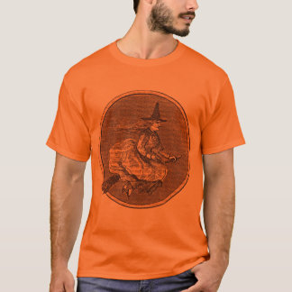 Halloween Witch on a Broom T-Shirt
