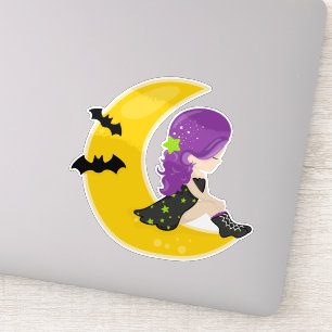 Halloween, Witch On The Moon, Bat, Trick Or Treat