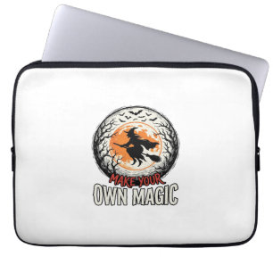 Halloween Witch Own Magic Vintage Shirt Design_1 Laptop Sleeve