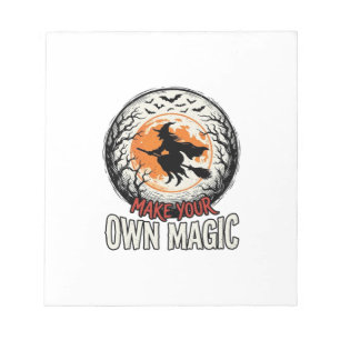 Halloween Witch Own Magic Vintage Shirt Design_1 Notepad