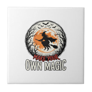 Halloween Witch Own Magic Vintage Shirt Design_1 Tile