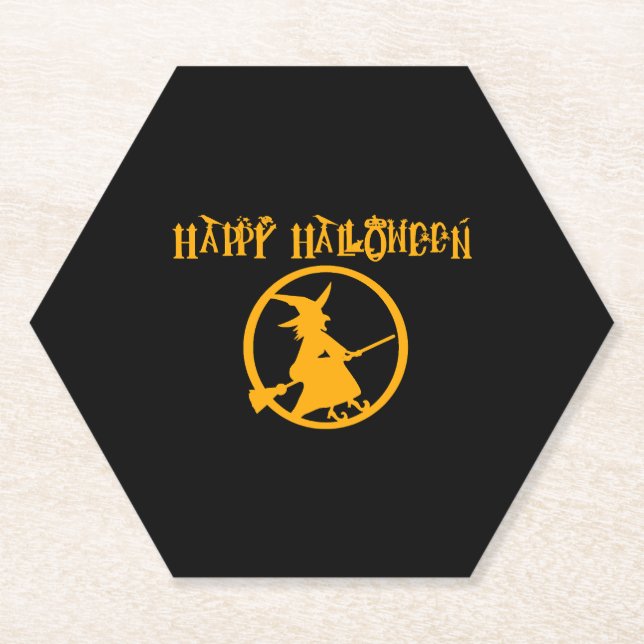Halloween witch                             paper coaster (Front)