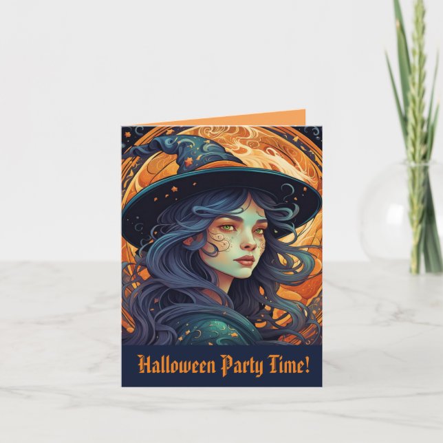 Halloween Witch Party Invitation (Front)
