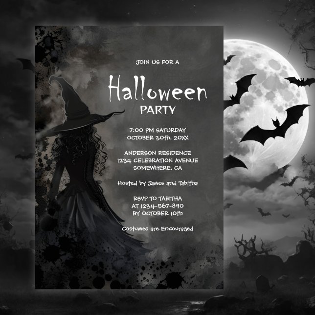 Halloween Witch Party Invitation (Creator Uploaded)