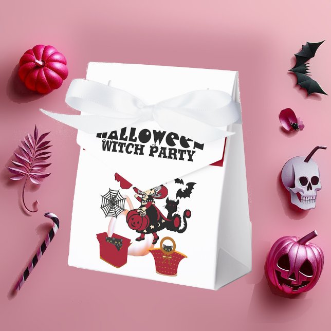 Halloween Witch Party Jack O Lantern Cobweb Spooky Favour Box (Halloween Witch Party Jack O Lantern Cobweb Spooky Favor Boxes)