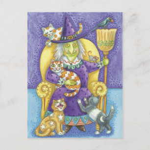 Halloween Witch Postcard