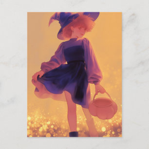 Halloween Witch Postcard