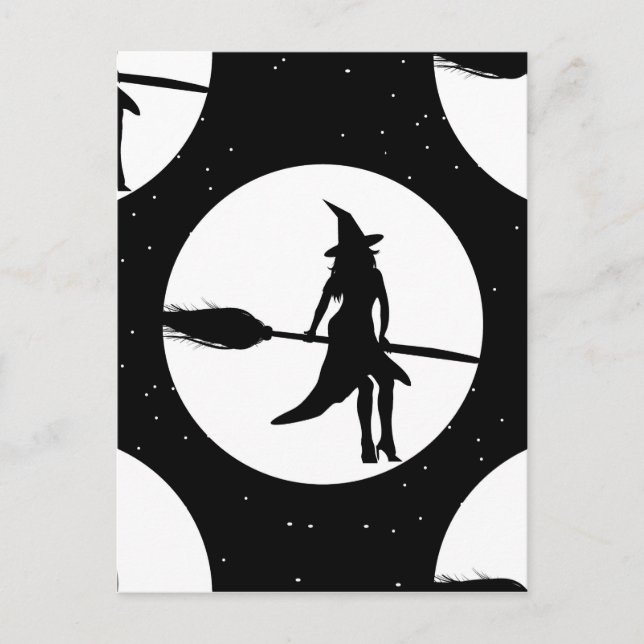 halloween witch postcard (Front)