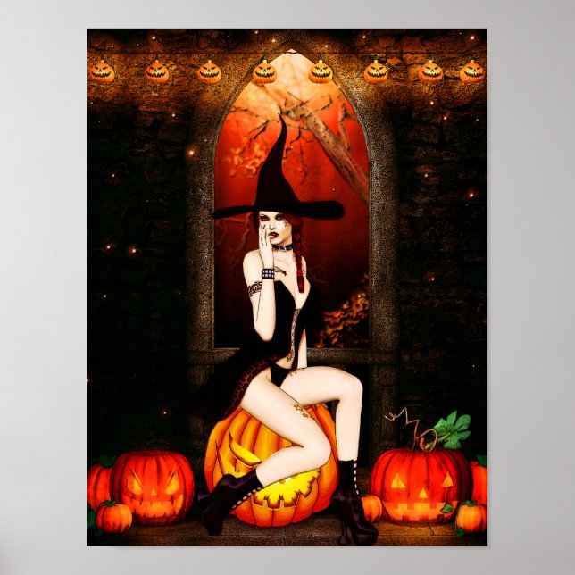 Halloween Witch Poster (Front)