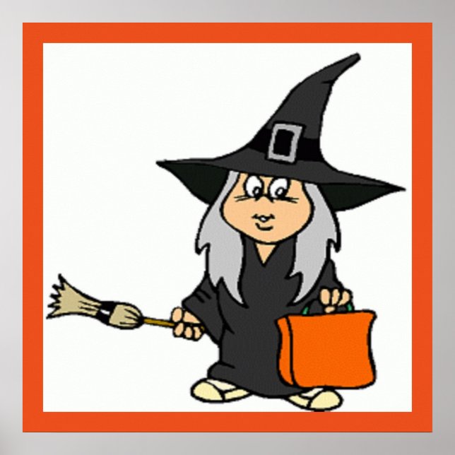 HALLOWEEN WITCH POSTER (Front)