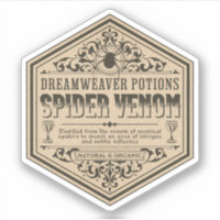 Halloween Witch Potion Apothecary Bottle Label
