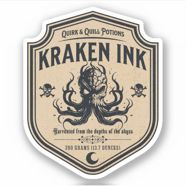 Halloween Witch Potion Apothecary Bottle Label (Front)