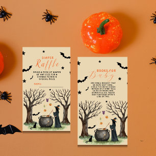 Halloween Witch Potion Baby Shower Diaper Raffle  Enclosure Card