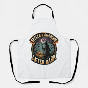 Halloween Witch Pumpkin Night Apron