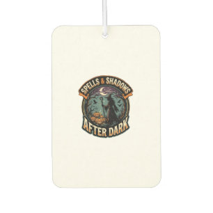 Halloween Witch Pumpkin Night Car Air Freshener